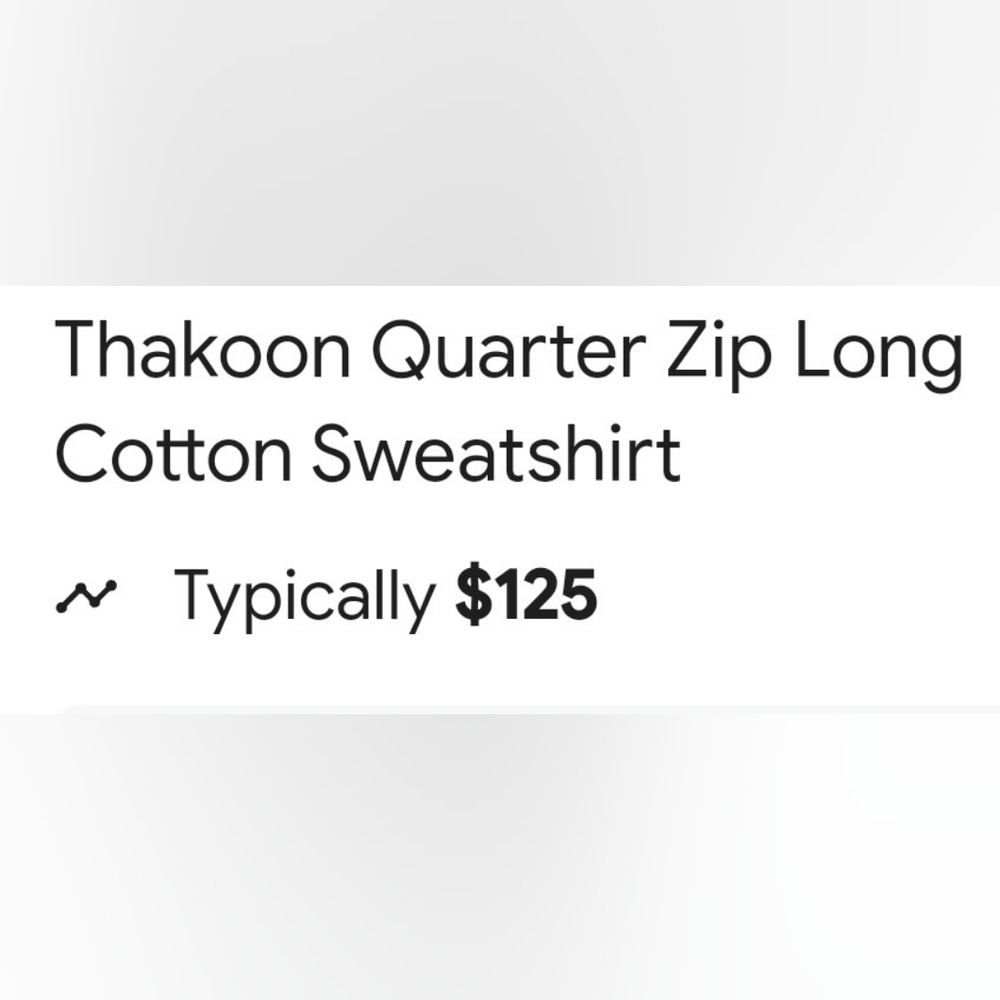 THAKOON 100%cotton quality quarter zip pullover sweatshirt brown sz L - Picture 9 of 9